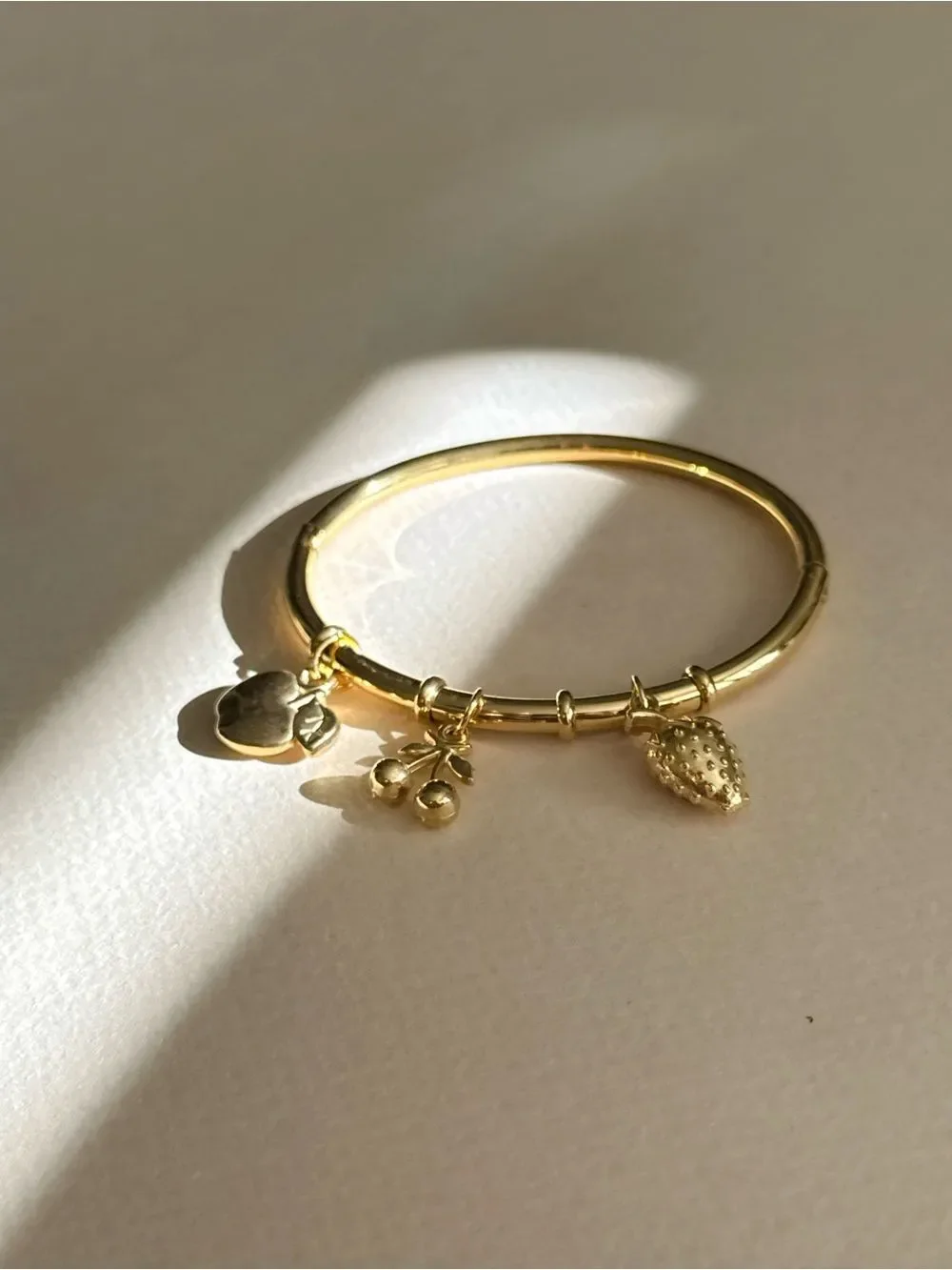 Fruit Charm Bangle Bracelet M1893
